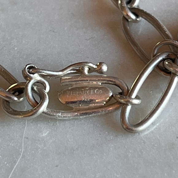 Vintage Tiffany & Co. Elsa Peretti 925 Sterling Charm Bracelet French Clasp 7" - Picture 3 of 5
